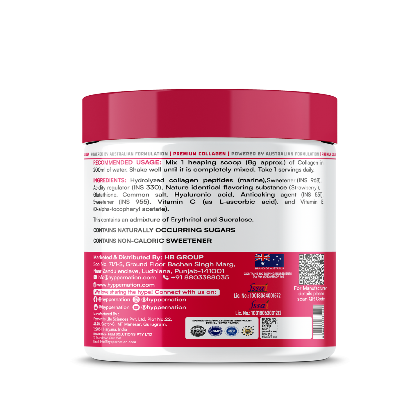 KOREAN SECRET - PREMIUM COLLAGEN - 240 GRAM (30 SERVINGS) MANGO QUANTAM