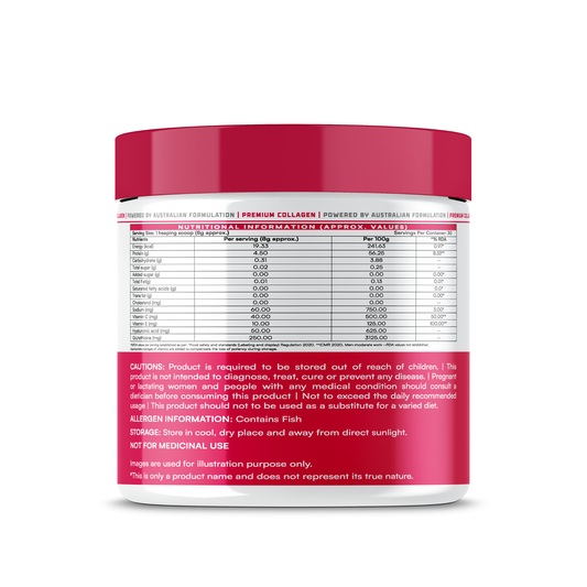 KOREAN SECRET - PREMIUM COLLAGEN - 200 GRAM (25 SERVINGS) STRAWBERRY MOJITO