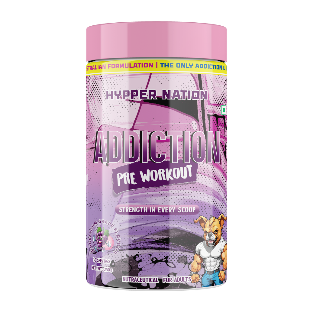 ADDICTION PRE-WORKOUT - 250 GRAM (30 SERVING) GRAPE