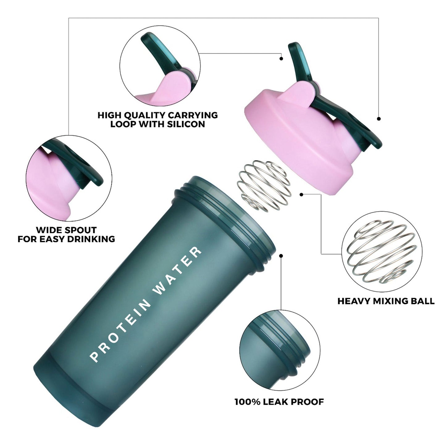 Hyppernation BeastBlender - 500 ml (Pink - Blue)