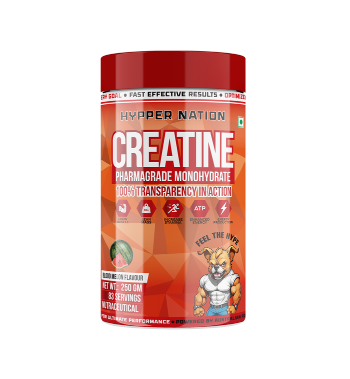 LIMITED EDITION CREATINE PHARMAGRADE MONOHYDRATE - 250 GRAM (67 SERVINGS) WATERMELON