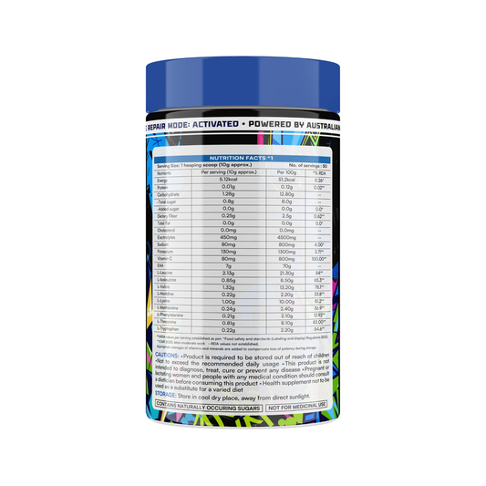 EAA+BCAA RECOVERY FLAVOUR:- BUBBLE BERRY RUSH