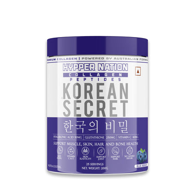 KOREAN SECRET - PREMIUM COLLAGEN - 200 GRAM (25 SERVINGS) BLUE BERRY