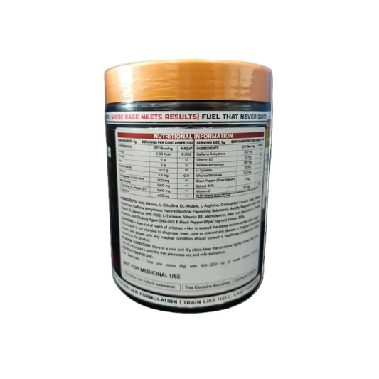 EVERLAST PRE WORKOUT 500G 100 SERVINGS