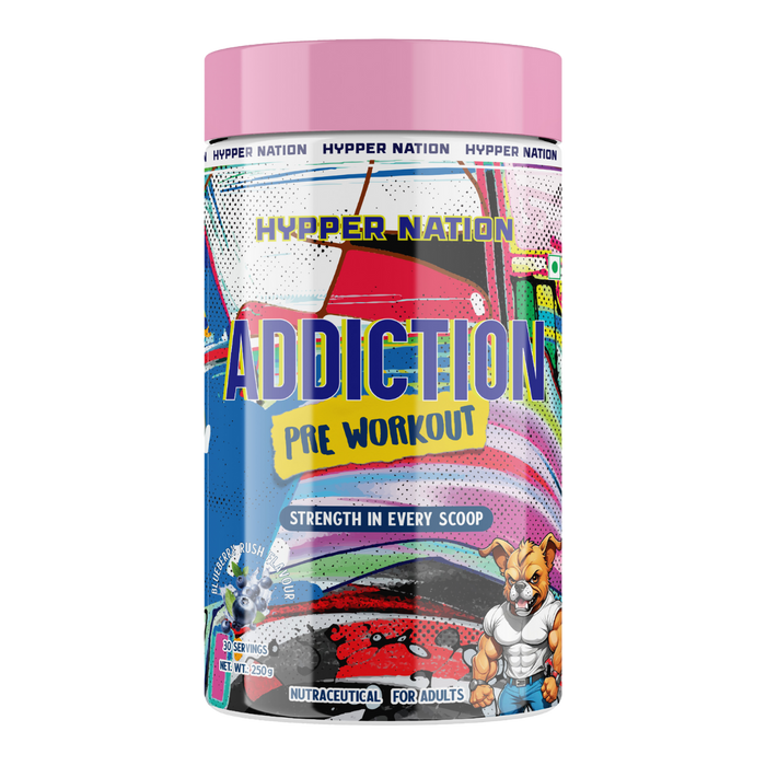 ADDICTION PRE-WORKOUT - 250 GRAM (30 SERVING) BLUEBERRY