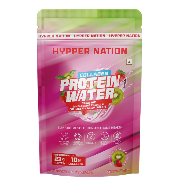 HYPPERNATION PROTEIN WATER + COLLAGEN: KIWI STRAWBERRY - 750 GRAM (25 SERVINGS)