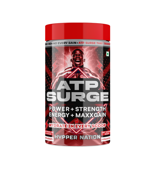 ATP SURGE : BLEND OF CREATINE, BETAINE, TAURINE - 450 GRAM (30 SERVINGS) BLUEBERRY