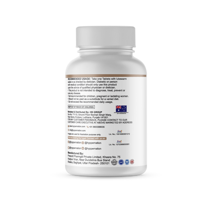 Hypper Nation Calcium + Vitamin D3 + Vitamin K2-7 Tablets | Bone, Teeth & Muscle Support | 90 Tablets