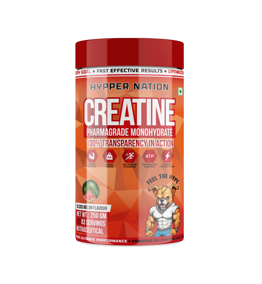 LIMITED EDITION CREATINE PHARMAGRADE MONOHYDRATE - 250 GRAM (67 SERVINGS) WATERMELON
