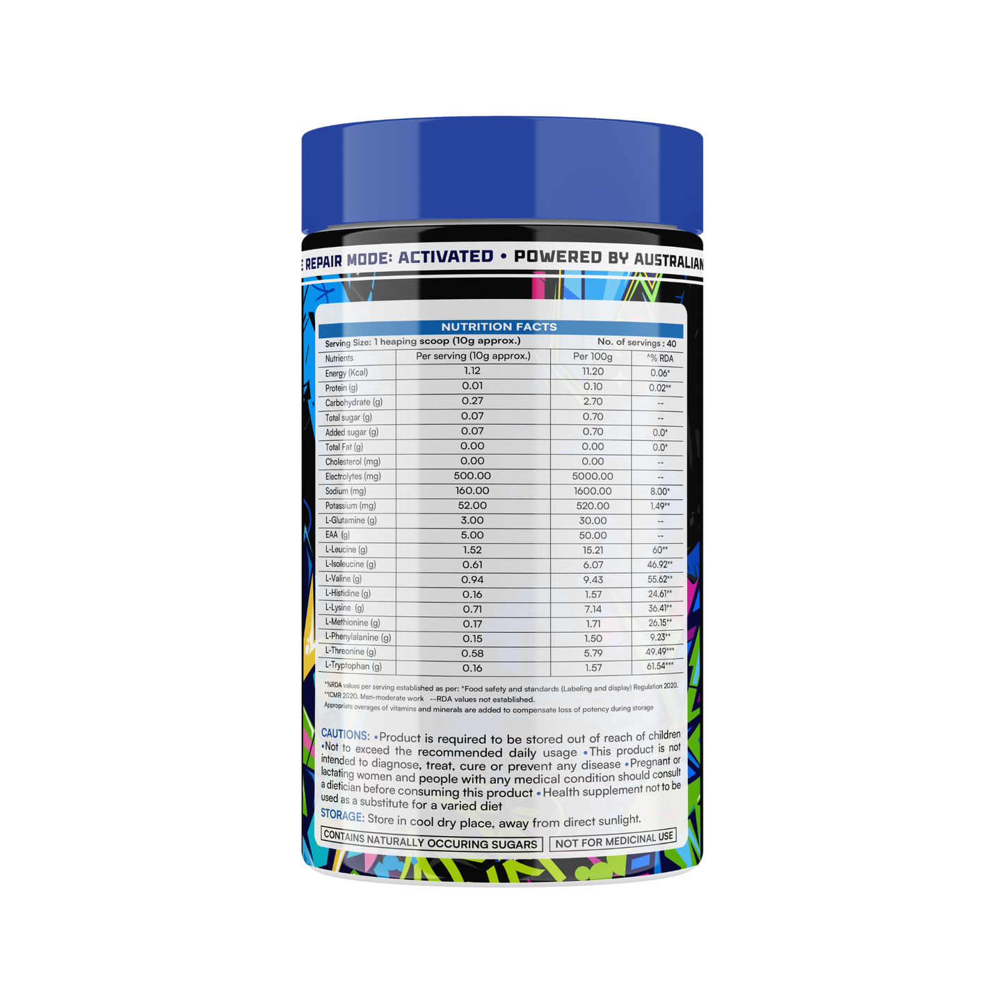 EAA+BCAA RECOVERY FLAVOUR:- BLUE RASPBERRY