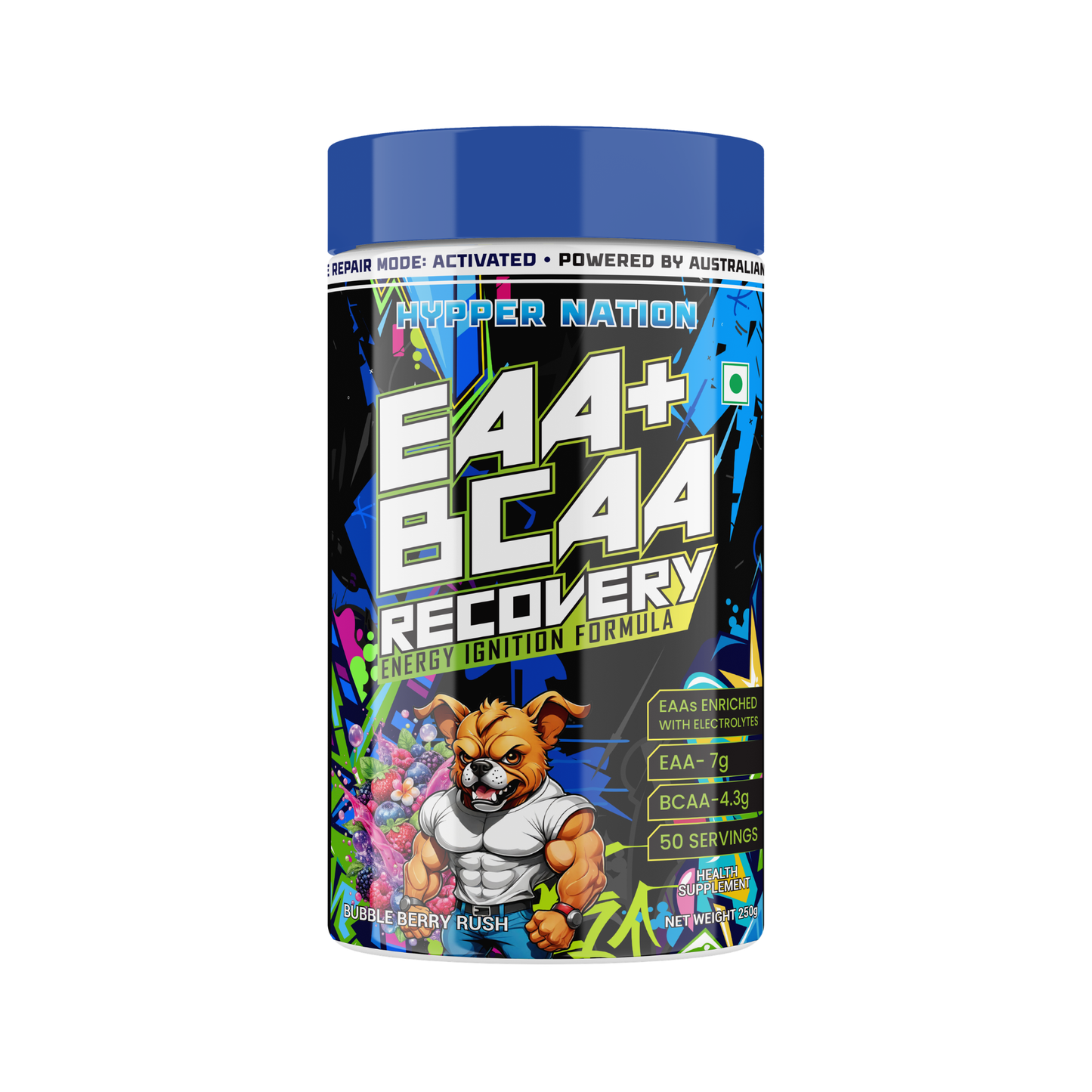 EAA+BCAA RECOVERY FLAVOUR:- BUBBLE BERRY RUSH