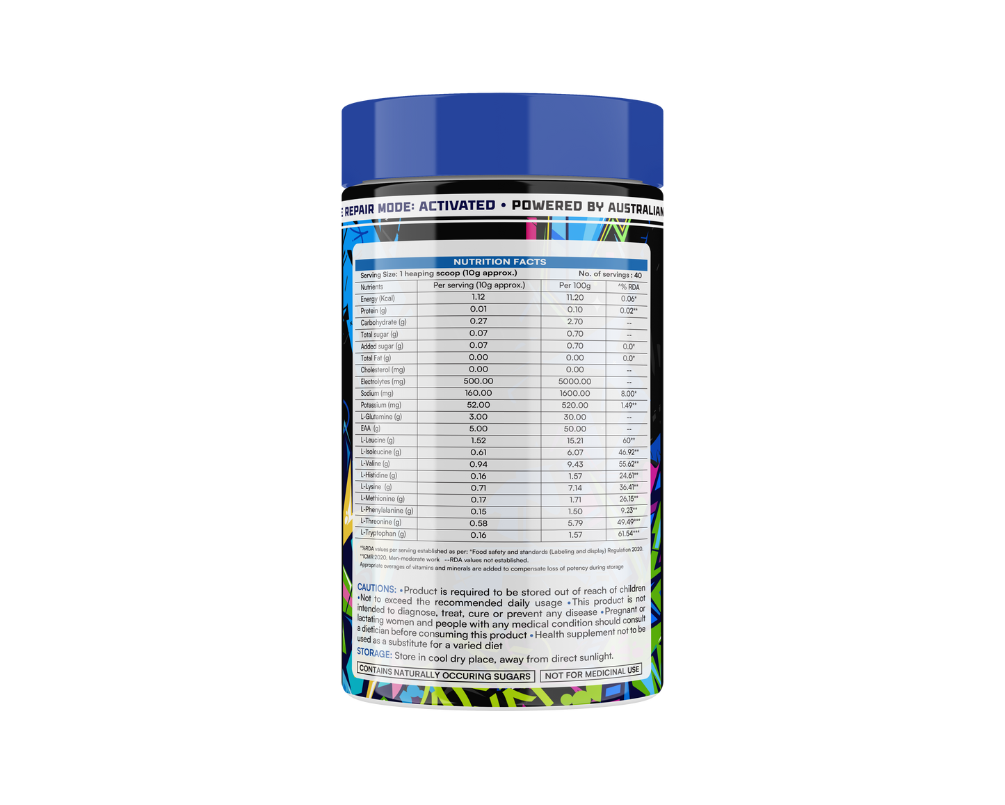 EAA+BCAA RECOVERY FLAVOUR:- ICE BLUE QUANTUM