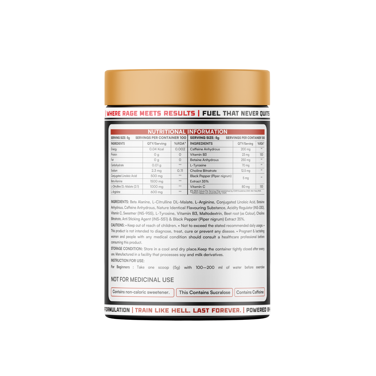 EVERLAST PRE-WORKOUT – 500G (100 SERVINGS) DEVIL MELON