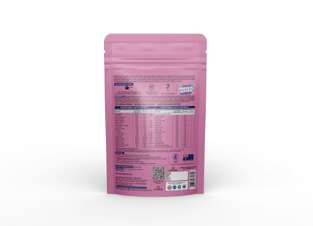 GUT HEALTH ISOLATE PROTEIN WATER - 750 GRAM (25 SERVINGS) BUBBLEGUM