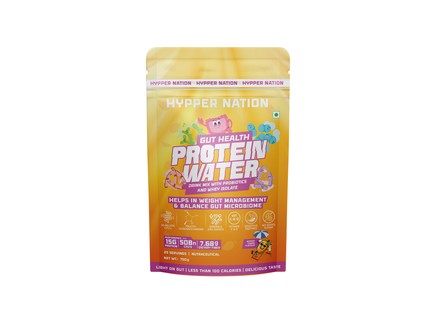 GUT HEALTH ISOLATE PROTEIN WATER - 750 GRAM (25 SERVINGS) PINA COLADA
