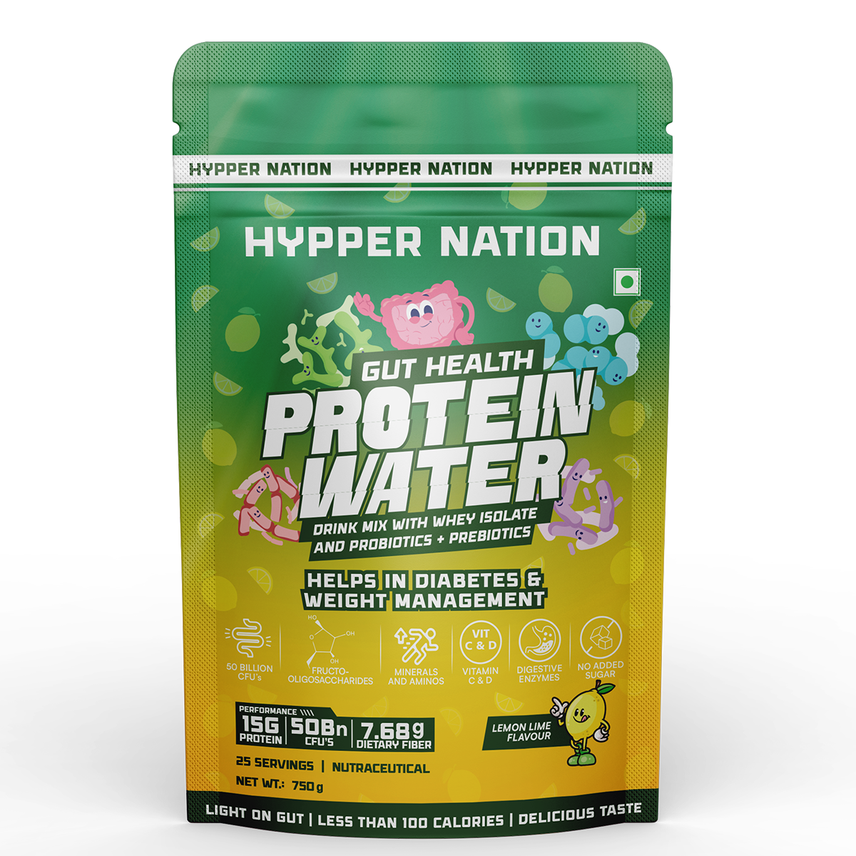 GUT HEALTH ISOLATE PROTEIN WATER - 750 GRAM (25 SERVINGS) PINA COLADA