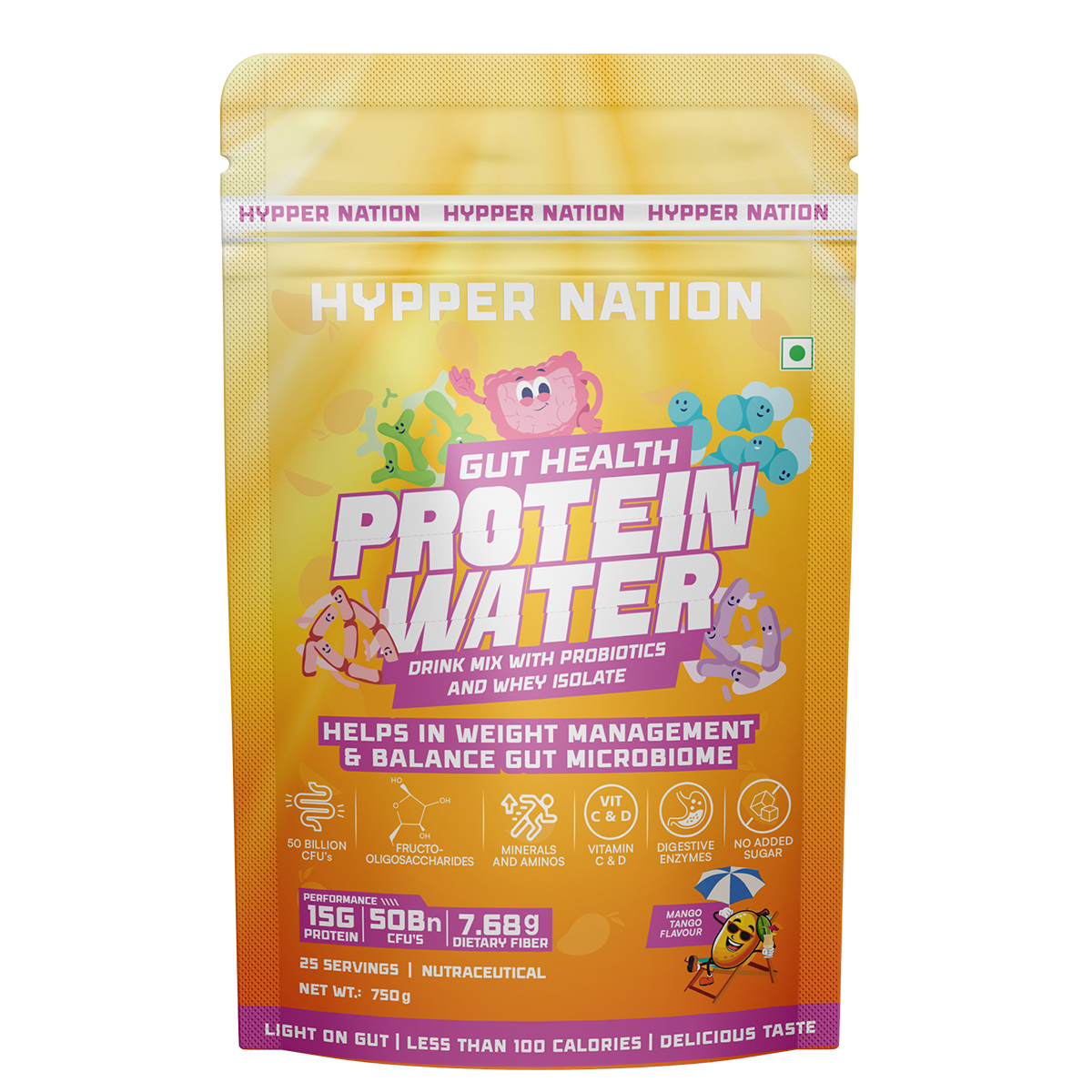 GUT HEALTH ISOLATE PROTEIN WATER - 750 GRAM (25 SERVINGS) PINA COLADA