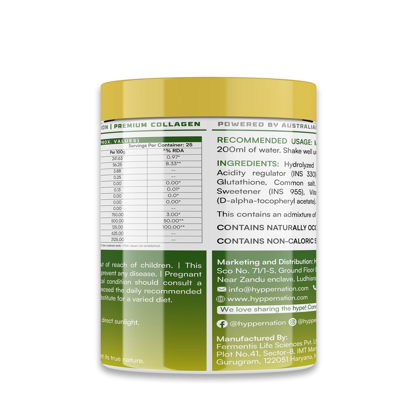 KOREAN SECRET - PREMIUM COLLAGEN - 200 GRAM (25 SERVINGS) BLUE BERRY