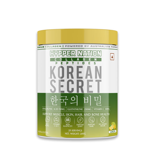 KOREAN SECRET - PREMIUM COLLAGEN - 200 GRAM (25 SERVINGS) PEACH ORANGE