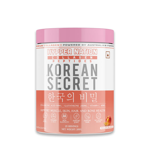 KOREAN SECRET - PREMIUM COLLAGEN - 200 GRAM (25 SERVINGS) PEACH ORANGE