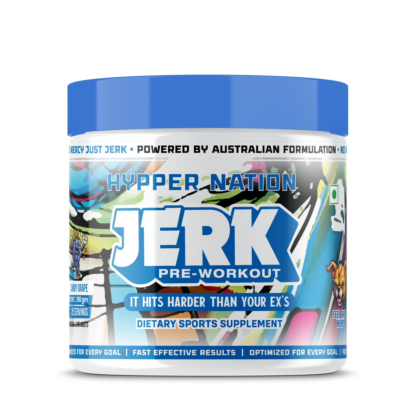 LIMITED EDITION JERK PRE-WORKOUT - 190 GRAM (25 SERVINGS) CANDY GRAPE