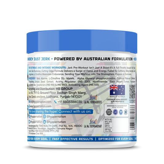 LIMITED EDITION JERK PRE-WORKOUT - 190 GRAM (25 SERVINGS) WATERMELON
