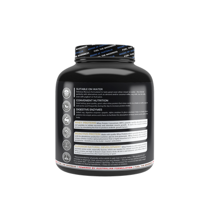 MAD MUSSLLE ADVANCED WHEY – 2KG (53 SERVINGS) 24G PROTEIN, 3G CREATINE 200MG, ASHWAGANDHA, 800mg TRIBULUS (VANILLA)