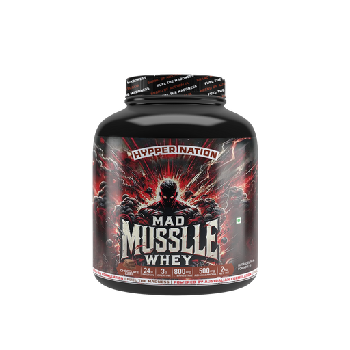 MAD MUSSLLE ADVANCED WHEY – 2KG (53 SERVINGS) 24G PROTEIN, 3G CREATINEM 200MG, ASHWAGANDHA, 800mg TRIBULUS (PISTACHIO))