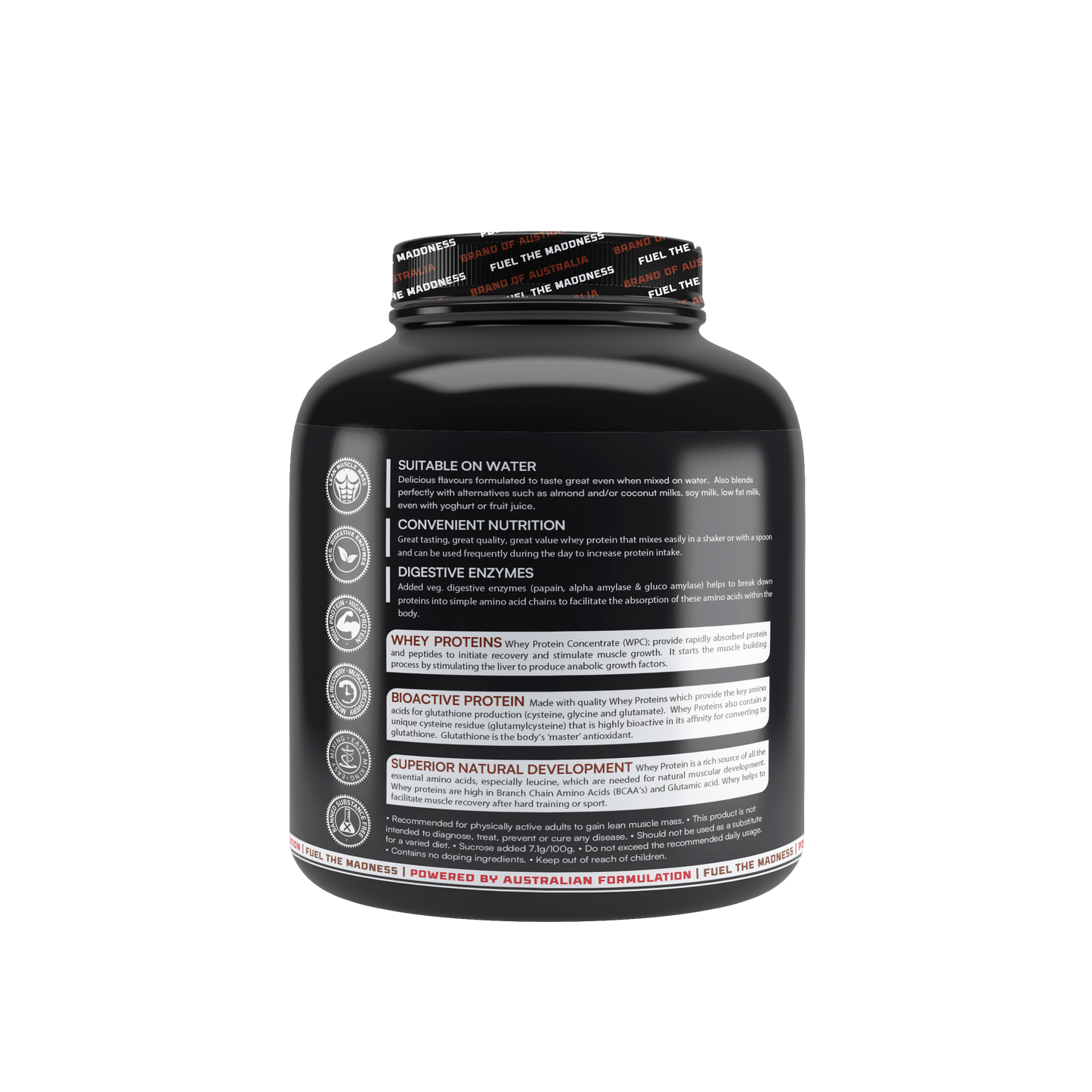Mad Musslle Advanced Muscle Builder – 2KG (53 Servings) | 24g Protein, 3g Creatine, 500mg Ashwagandha, 800mg Tribulus | Chocolate