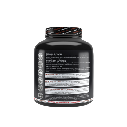 Mad Musslle Advanced Muscle Builder – 2KG (53 Servings) | 24g Protein, 3g Creatine, 500mg Ashwagandha, 800mg Tribulus | Chocolate