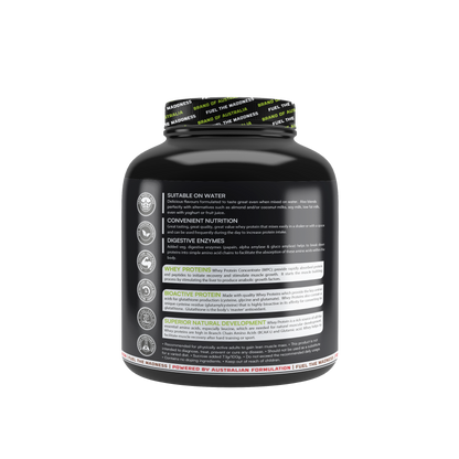 Mad Musslle Advanced Muscle Builder – 2KG (53 Servings) | 24g Protein, 3g Creatine, 500mg Ashwagandha, 800mg Tribulus | Chocolate