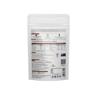 Mr. White Egg Albumin Protein 1kg (26 Servings) – 25g Protein, No Added Sugar, Gluten Free | Chocolate Crunchy