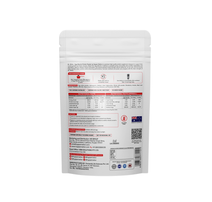 Mr. White Egg Albumin Protein 1kg (26 Servings) – 25g Protein, No Added Sugar, Gluten Free | Pouc Strawberry