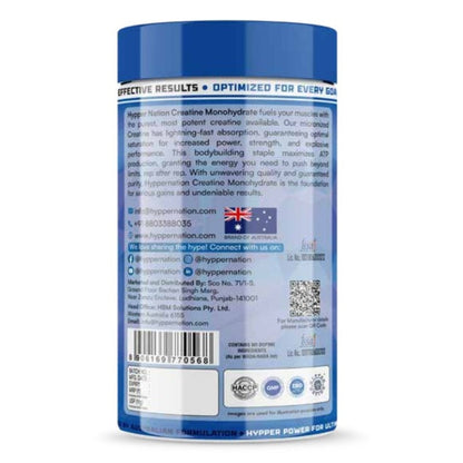 HYPPER NATION Creatine Monohydrate – Blueberry Flavour