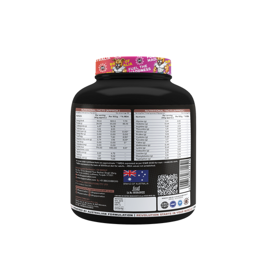 Revolution Protein 2kg (50 Servings) – 26g Protein, 5.6g BCAAs, No Added Sugar | Arabian Gold Coffee