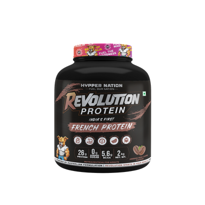 Revolution Protein 2kg (50 Servings) – 26g Protein, 5.6g BCAAs, No Added Sugar | Arabian Gold Coffee