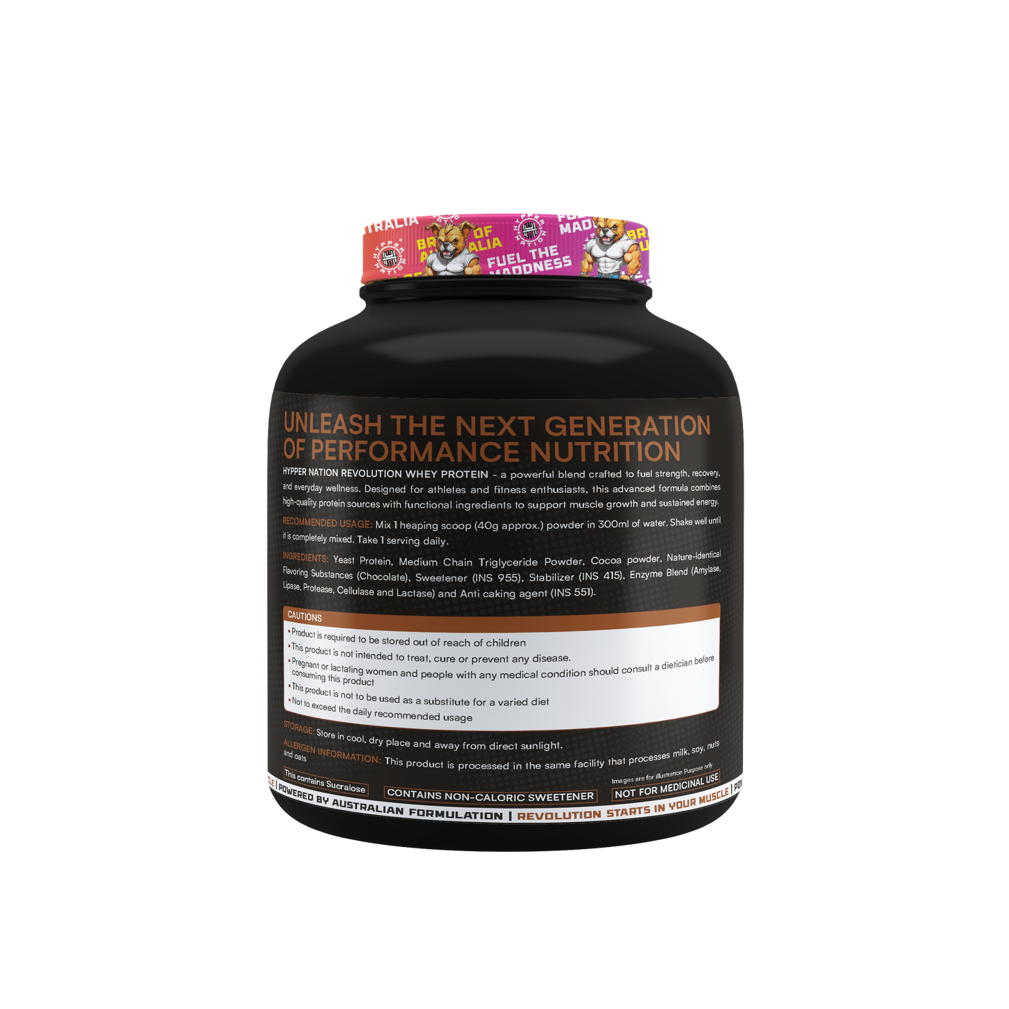 Revolution Protein 2kg (50 Servings) – 26g Protein, 5.6g BCAAs, No Added Sugar | Chocolate Swiss