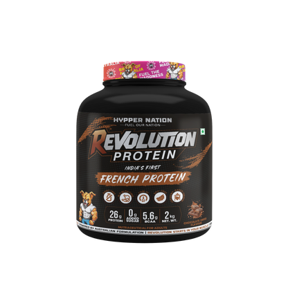 Revolution Protein 2kg (50 Servings) – 26g Protein, 5.6g BCAAs, No Added Sugar | Chocolate Swiss
