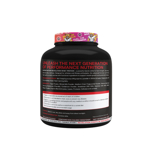 Revolution Protein 2kg (50 Servings) – 26g Protein, 5.6g BCAAs, No Added Sugar | Saffron Mist