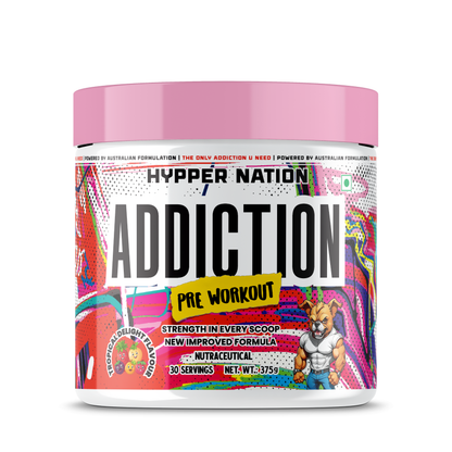 ADDICTION PRE-WORKOUT - 375 GRAM (30 SERVING) TROPICAL DELIGHT