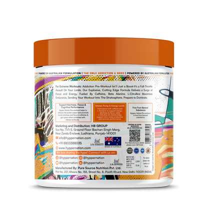 ADDICTION PRE-WORKOUT - 375 GRAM (30 SERVING) CITRUS MANGO