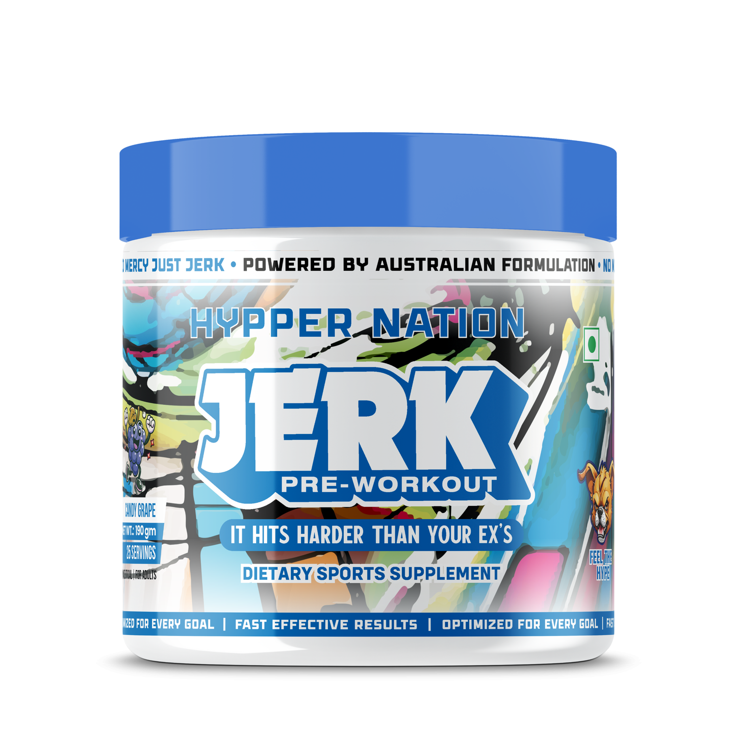 LIMITED EDITION JERK PRE-WORKOUT - 190 GRAM (25 SERVINGS) CANDY GRAPE