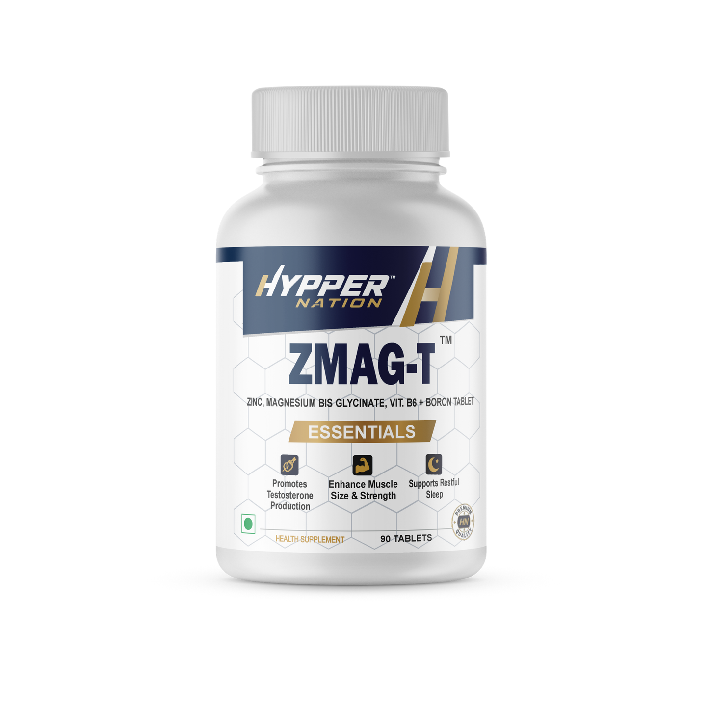 ZMAG-T Essentials - Zinc, Magnesium Bis Glycinate, Vitamin B6 & Boron | 90 Tablets