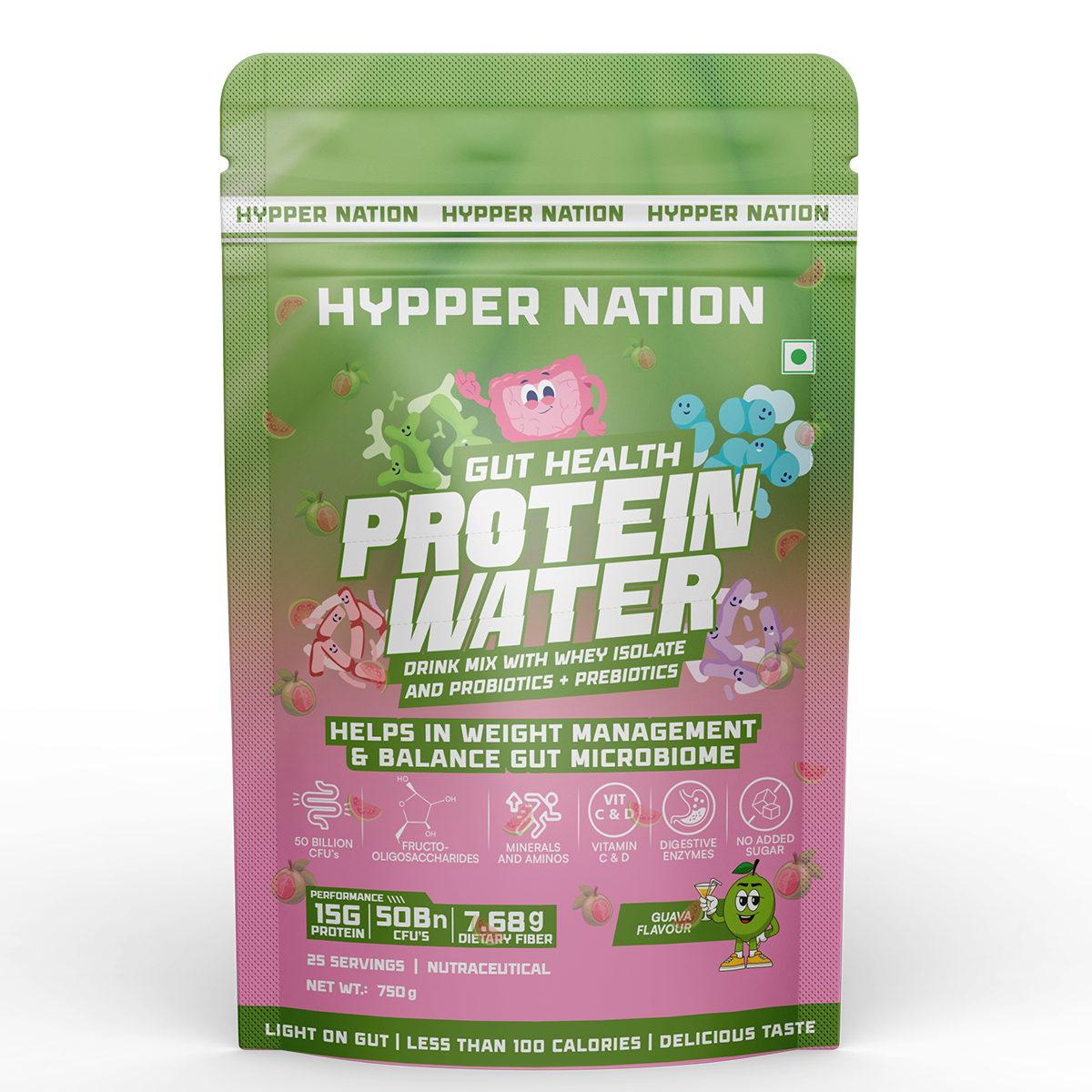 GUT HEALTH ISOLATE PROTEIN WATER - 750 GRAM (25 SERVINGS) PINA COLADA