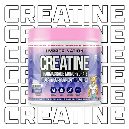 CREATINE PHARMAGRADE MONOHYDRATE - 100 GRAM (33 SERVINGS) UNFLAVOURED