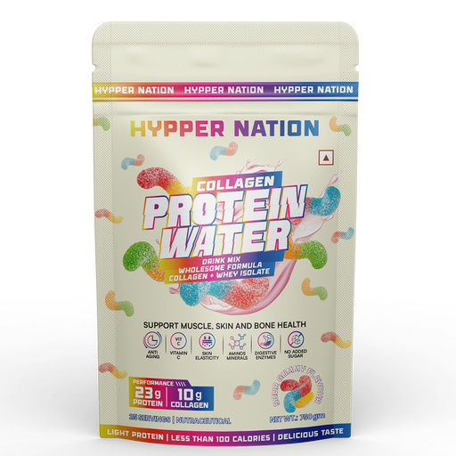 HYPPERNATION PROTEIN WATER + COLLAGEN: SOUR GUMMY - 750 GRAM (25 SERVINGS)